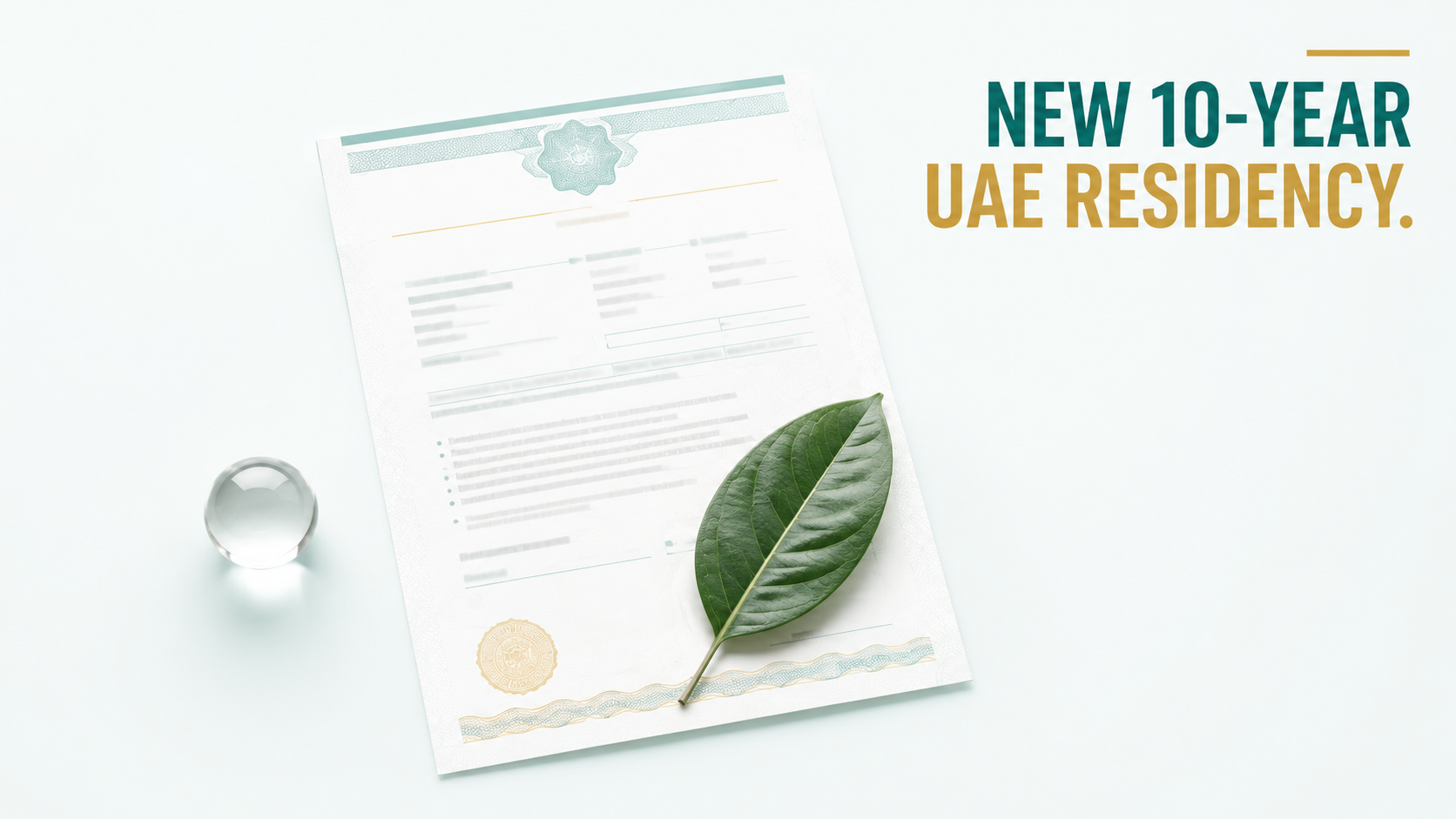 New 10-Year UAE Residency - Blue Residency Visa